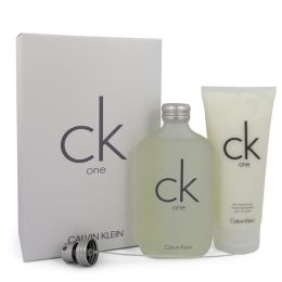Ck One Gift Set - 6.7 Oz Eau De Toilette Spray + 6.7 Oz Body Moisturizer -- For Men