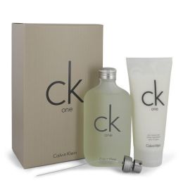 Ck One Gift Set - 6.7 Oz Eau De Toilette Spray + 6.7 Oz Body Moisturizer -- For Women