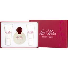 Ellen Tracy Love Notes By Ellen Tracy Eau De Parfum Spray 3.4 Oz & Body Lotion 3.4 Oz & Shower Gel 3.4 Oz For Women
