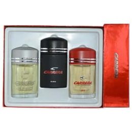 Carrera Variety By Muelhens 3 Piece Mens Variety With Carrera Black & Carrerea Red & Carrera And All Are Edt Sprays 3.4 Oz For Men