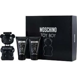 Moschino Toy Boy By Moschino Eau De Parfum Spray 1.7 Oz & Shower Gel 1.7 Oz & Aftershave Balm 1.7 Oz For Men