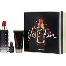 Yes I Am By Cacharel Eau De Parfum Spray 2.5 Oz & Body Lotion 1.7 Oz & Eau De Parfum 0.16 Oz Mini For Women