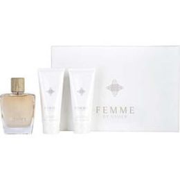 Usher Femme By Usher Eau De Parfum Spray 3.4 Oz & Body Lotion 3.4 Oz & Shower Gel 3.4 Oz For Women