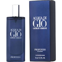 Acqua Di Gio Profondo By Giorgio Armani Eau De Parfum Spray 0.5 Oz For Men