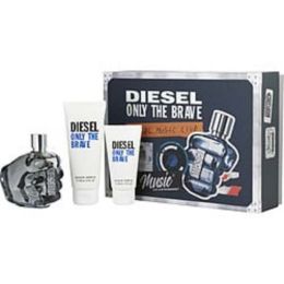 Diesel Only The Brave By Diesel Edt Spray 4.2 Oz & Shower Gel 3.4 Oz & Shower Gel 1.7 Oz For Men