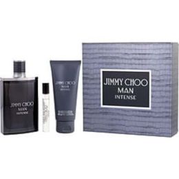Jimmy Choo Intense By Jimmy Choo Edt Spray 3.3 Oz & Shower Gel 3.3 Oz & Edt Spray 0.25 Oz Mini For Men
