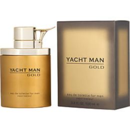 Yacht Man Gold By Myrurgia Edt Spray 3.4 Oz For Men