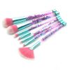 7 Pcs/set Glitter Makeup Brushes Diamond Crystal Handle Set Powder Foundation Eyebrow Face Makeup Brush Cosmetic