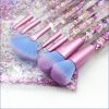 7 Pcs/set Glitter Makeup Brushes Diamond Crystal Handle Set Powder Foundation Eyebrow Face Makeup Brush Cosmetic