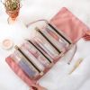 Waterproof Women Makeup Bag Foldable Toiletries Organizer Separable Cosmetic Bag For Girls Makeup Cases Outdoor Travel Storage
