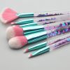 7 Pcs/set Glitter Makeup Brushes Diamond Crystal Handle Set Powder Foundation Eyebrow Face Makeup Brush Cosmetic