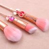 8 Pcs Kawaii Makeup Brush Set with Cute Pink Pouch; Cardcaptor Sakura Cosmetic Makeup Tool Sets &amp; Kits for Daily Use